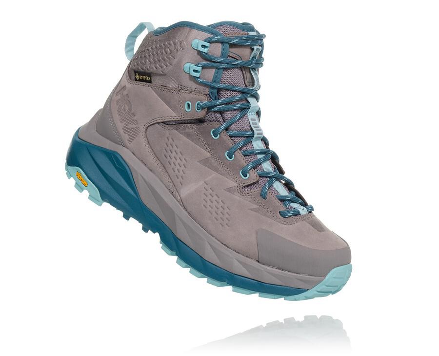 Hoka One One Kaha Gore-Tex - Women's Hiking Boots - Grey - UK 279UIYQZR